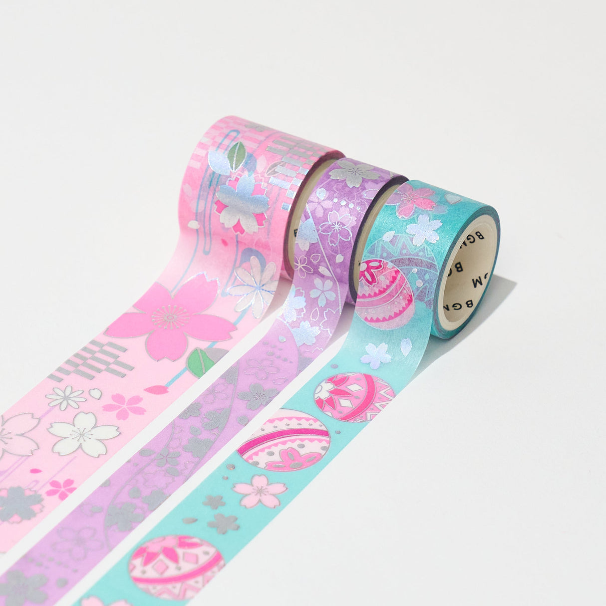 BGM Kimono Pattern Series Volume 2 Foil Masking Tape Set / Background Music - bungu