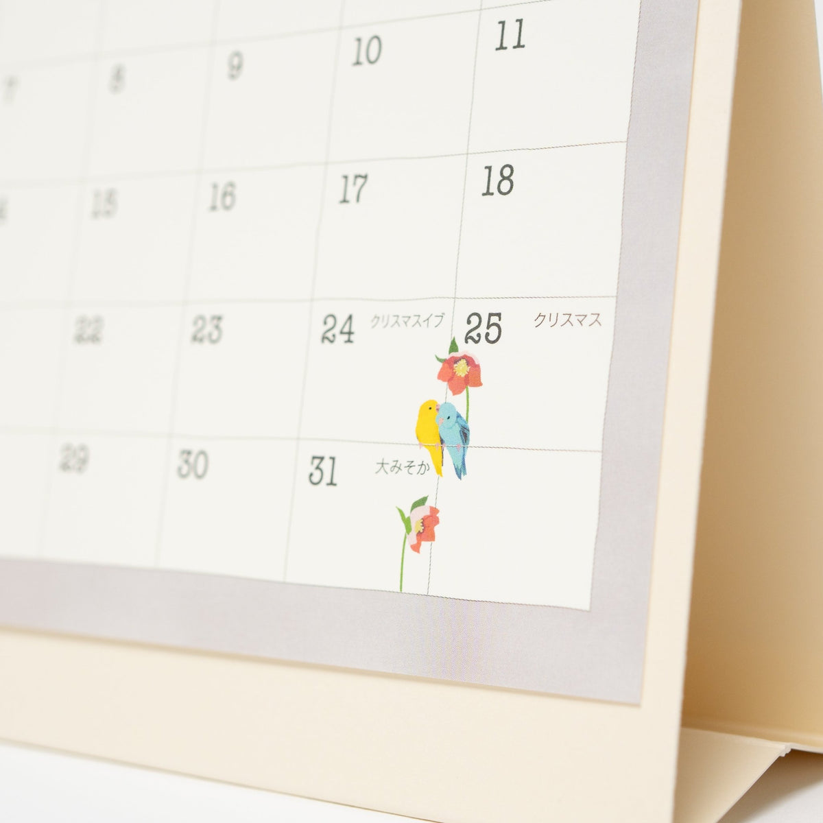 Bird Ring Desk Calendar 2027 / MIDORI - bungu
