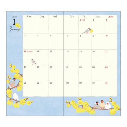 Bird Pocket Diary 2027 / MIDORI