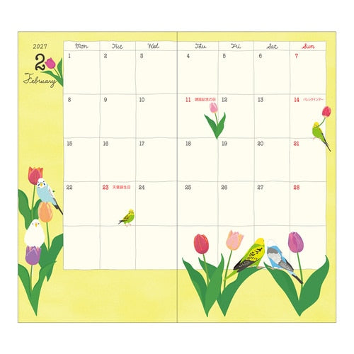 Bird Pocket Diary 2027 / MIDORI