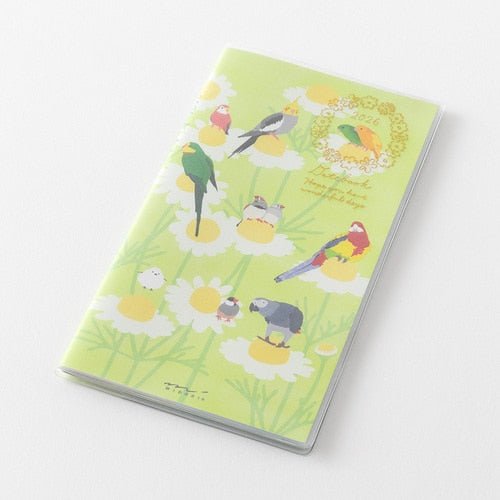 Birds and Seasonal Plants Pocket Diary 2026 / Midori DESIGNPHIL - bungu