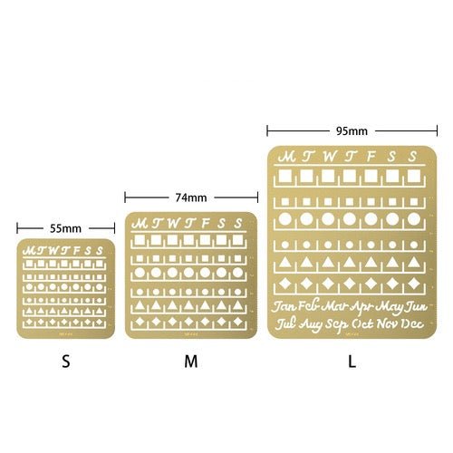 Brass Calendar Template / Midori DESIGNPHIL - bungu