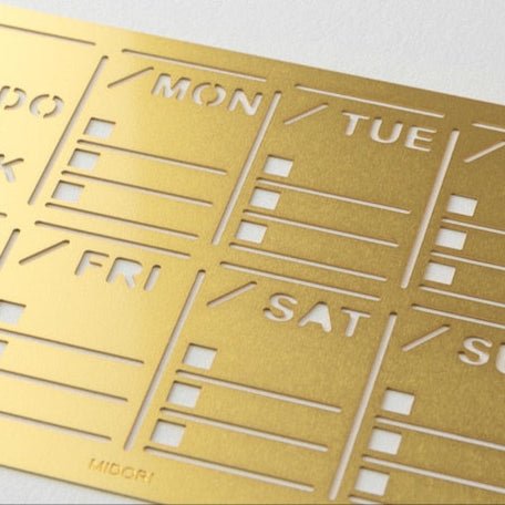 Brass Diary Template / Midori - bungu