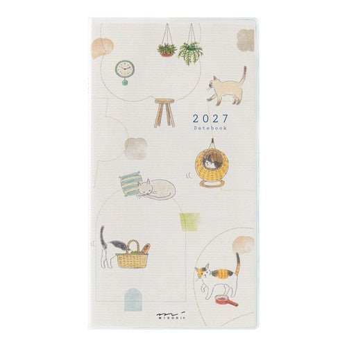 Cat Pocket Diary 2027 / MIDORI - bungu
