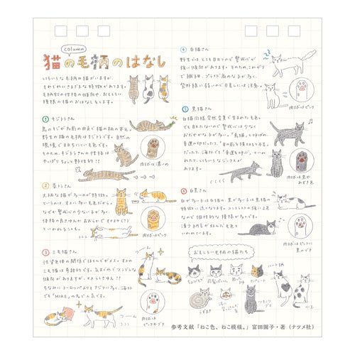 Cat Ring Desk Calendar 2027 / MIDORI - bungu