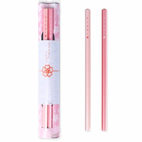 Cherry Blossom Sakura Saku Wooden Pencils / Sun - Star - bungu
