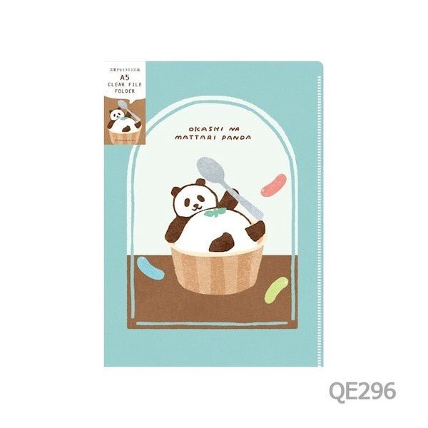 Clear File 2-Pack Okashi na Doubutsu Kobo / Furukawashiko - bungu