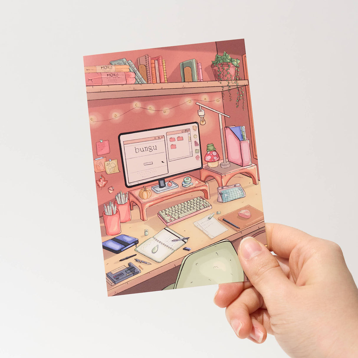 "Cozy Corner" Postcard by Catherine / bungu - bungu