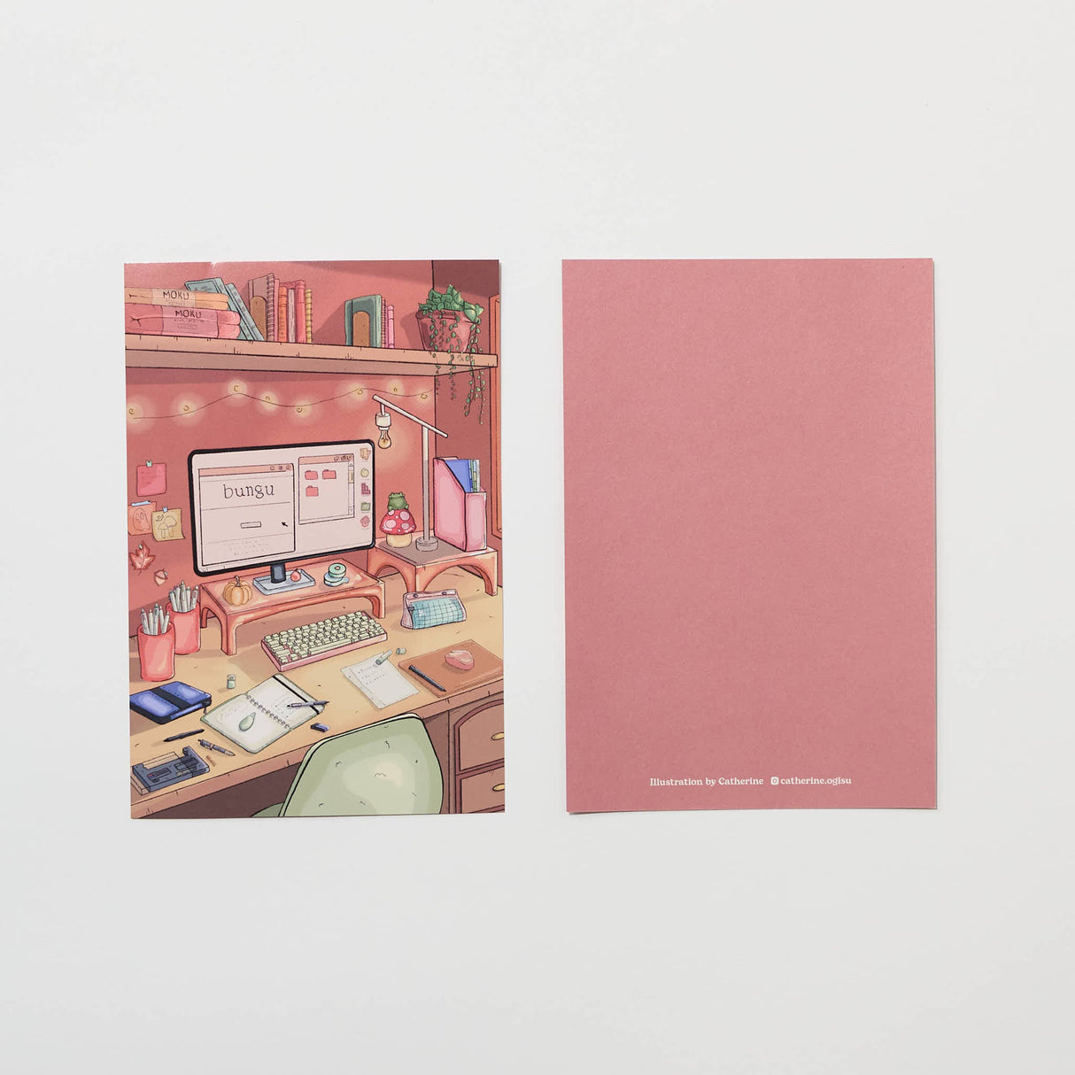 "Cozy Corner" Postcard by Catherine / bungu - bungu