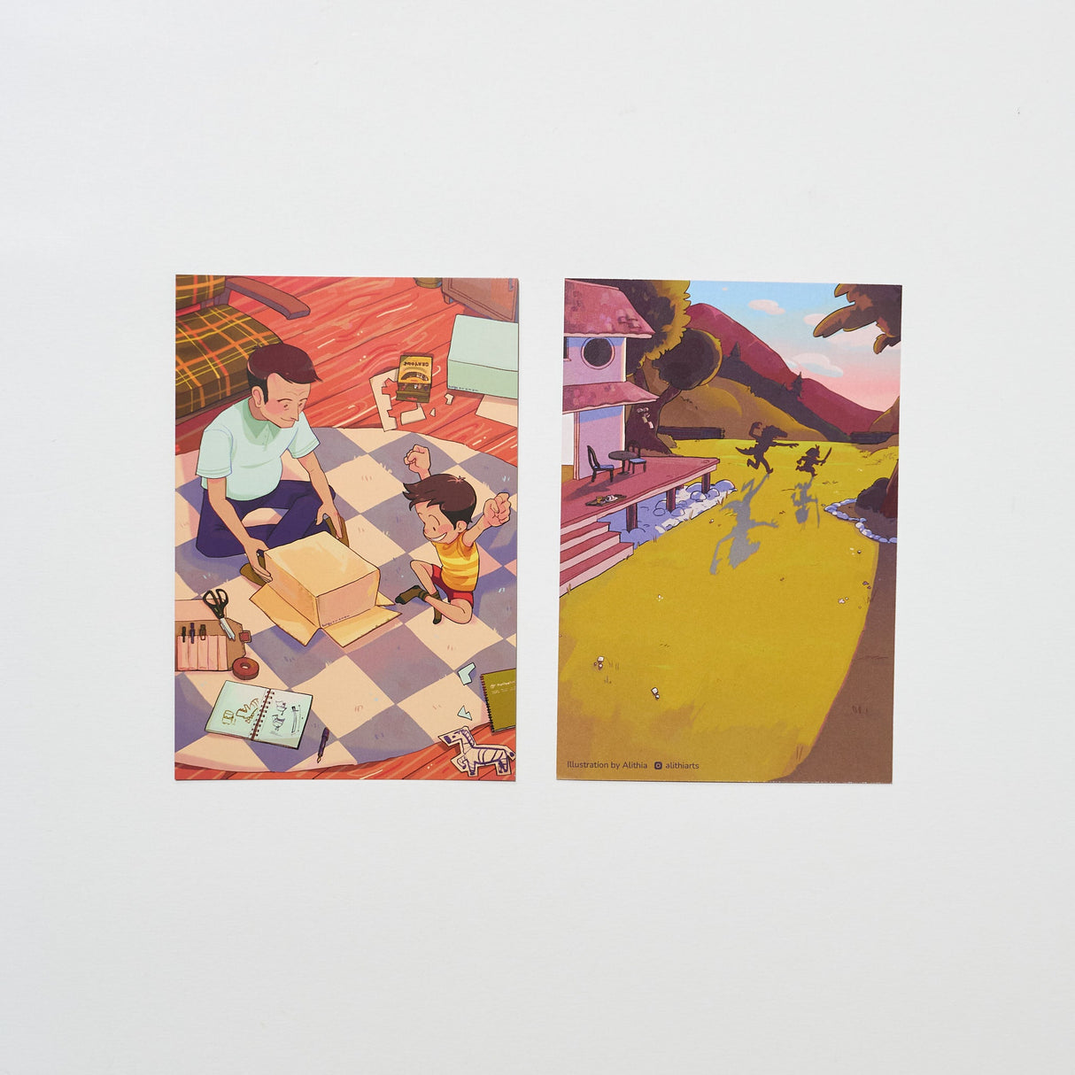 "Dear Dad" Postcard by Alithia / bungu - bungu