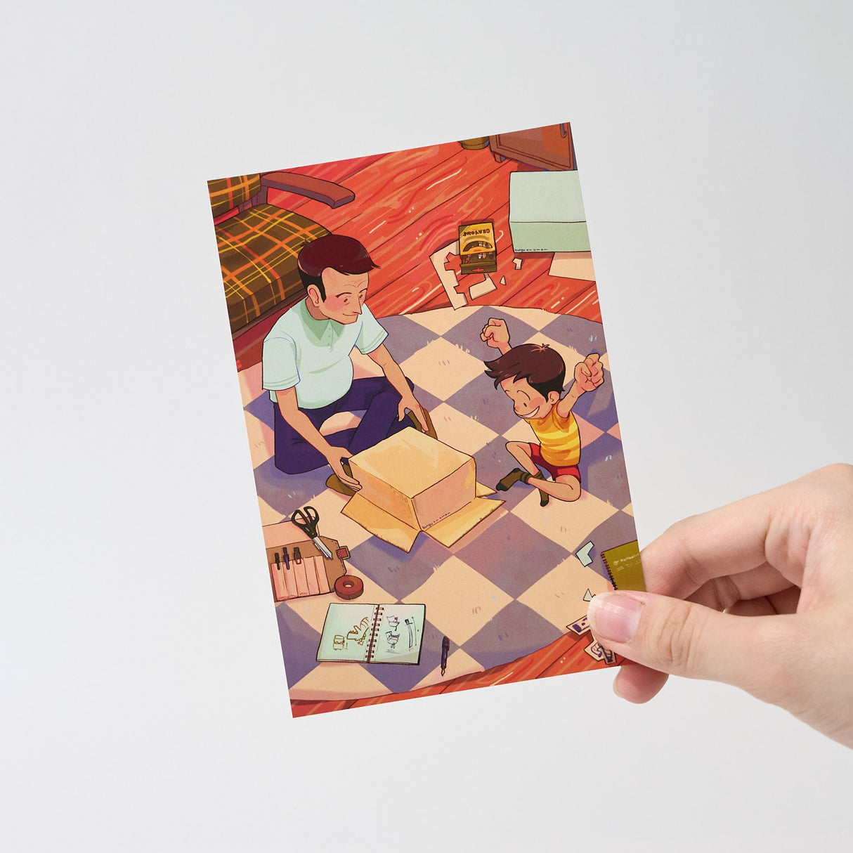 "Dear Dad" Postcard by Alithia / bungu - bungu