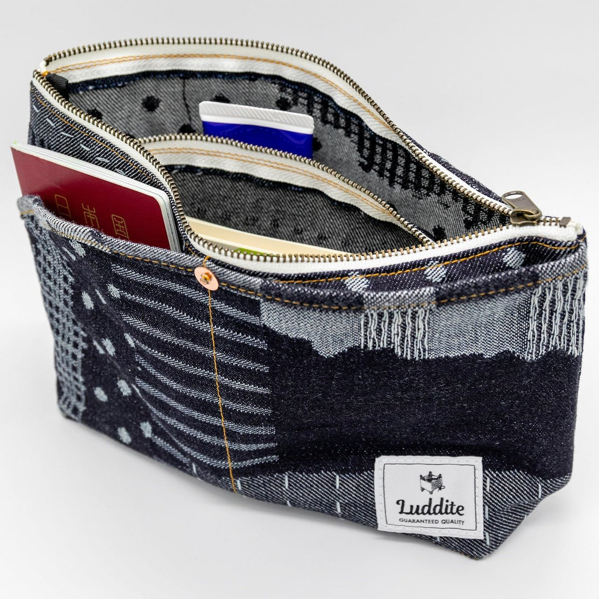 Denim Boat Pouch / Luddite - bungu
