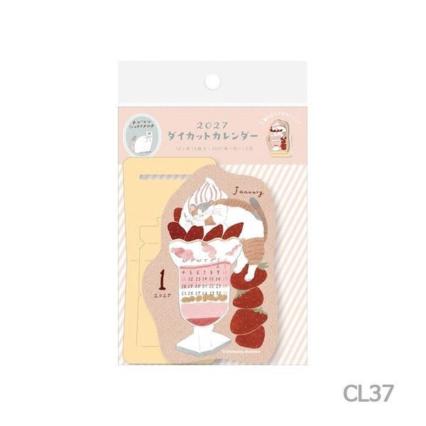 Die-Cut Desk Calendar 2027 / Furukawashiko - bungu