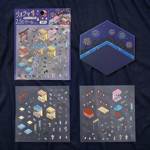 Diorama 2.5D Sticker / BGM - bungu