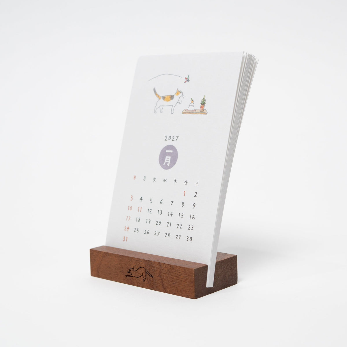 Dog and Cat Stand Calendars 2027 / MIDORI - bungu