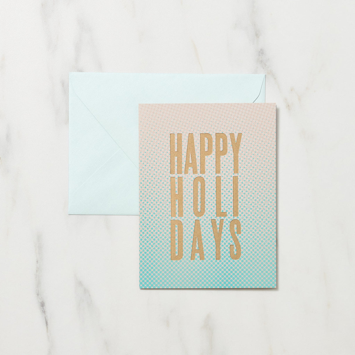 DOT Happy Holidays Christmas Card / Letterpress Letters - bungu