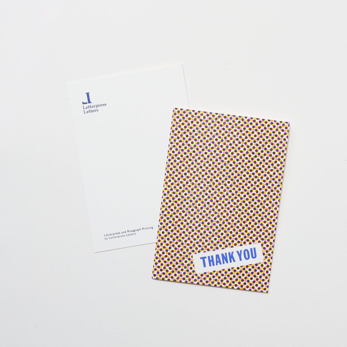 DOT Thank You Card / Letterpress Letters - bungu