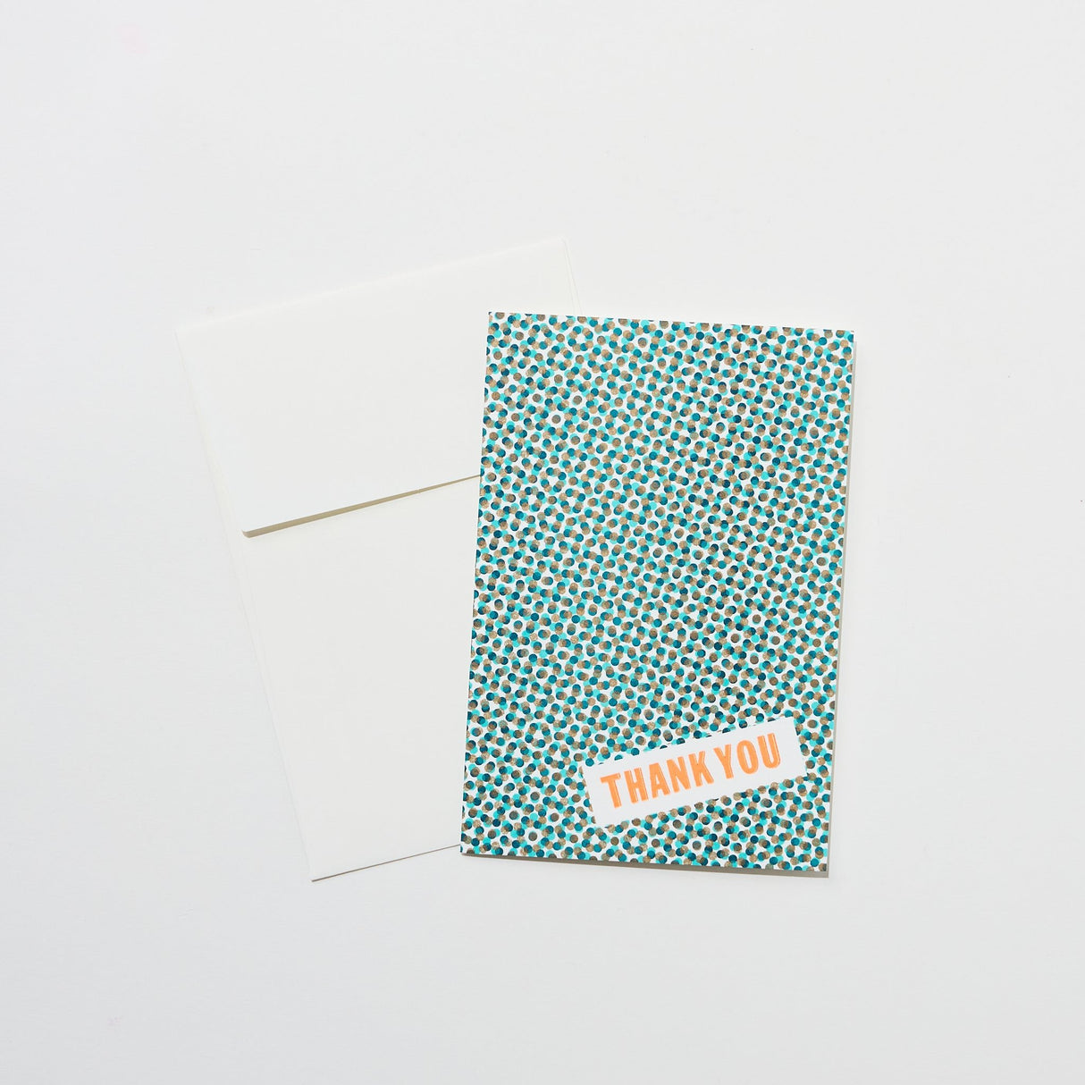 DOT Thank You Card / Letterpress Letters - bungu
