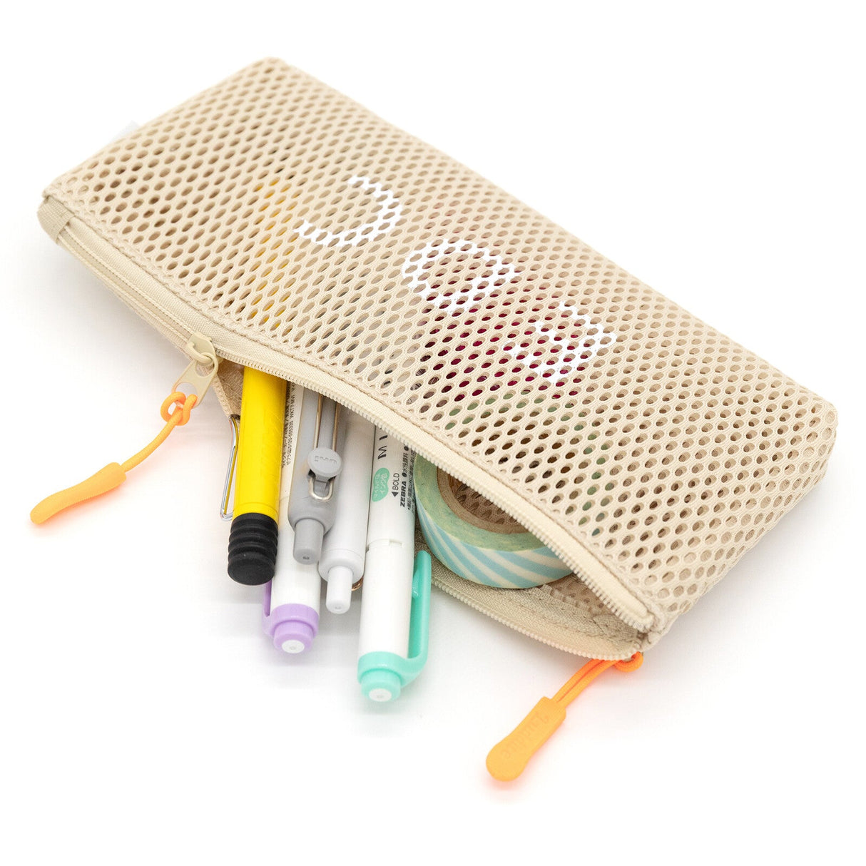 Durable Mesh Flat Pen Case 3 / Luddite - bungu