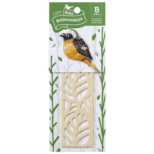 Embroidered Bird Bookmark / HISAGO - bungu
