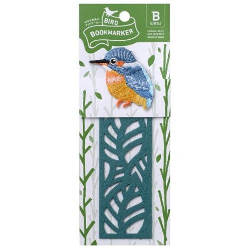 Embroidered Bird Bookmark / HISAGO - bungu