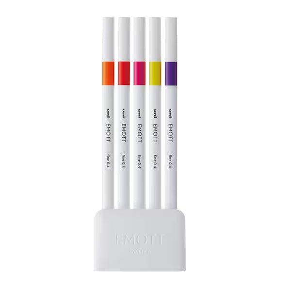 EMOTT Markers 5 Color Set / Mitsubishi Pencil - bungu
