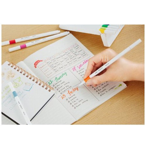 EMOTT Water Based Felt - Tip Pen 10 Color Set / uni Mitsubishi Pencil - bungu