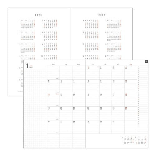 FLAT DIARY 2026 / Midori DESIGNPHIL - bungu