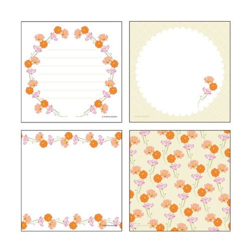 Fleurs de Papier Flower Memo Pad / DAIGO - bungu