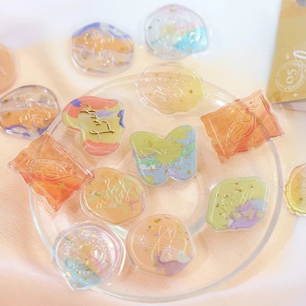 Foil Stamping "Phantom Flower" Sealing Sticker / Background Music - bungu