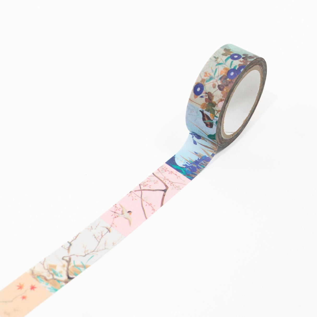 Four Seasons Flowers and Birds Scroll Masking Tape / Benrido - bungu