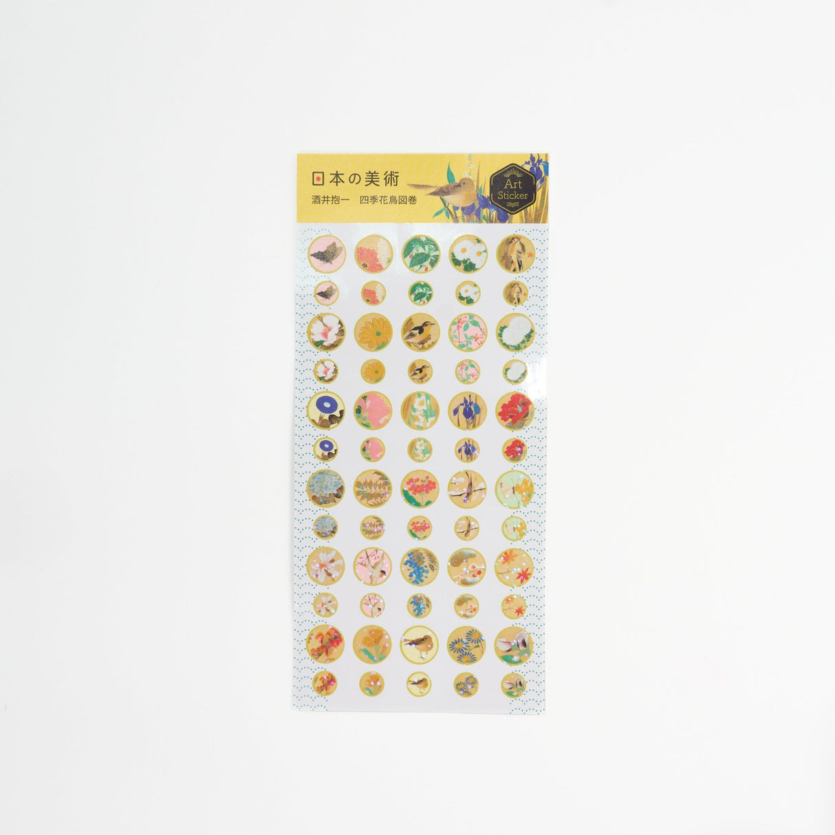 Four Seasons Flowers and Birds Scroll Stickers / Benrido - bungu