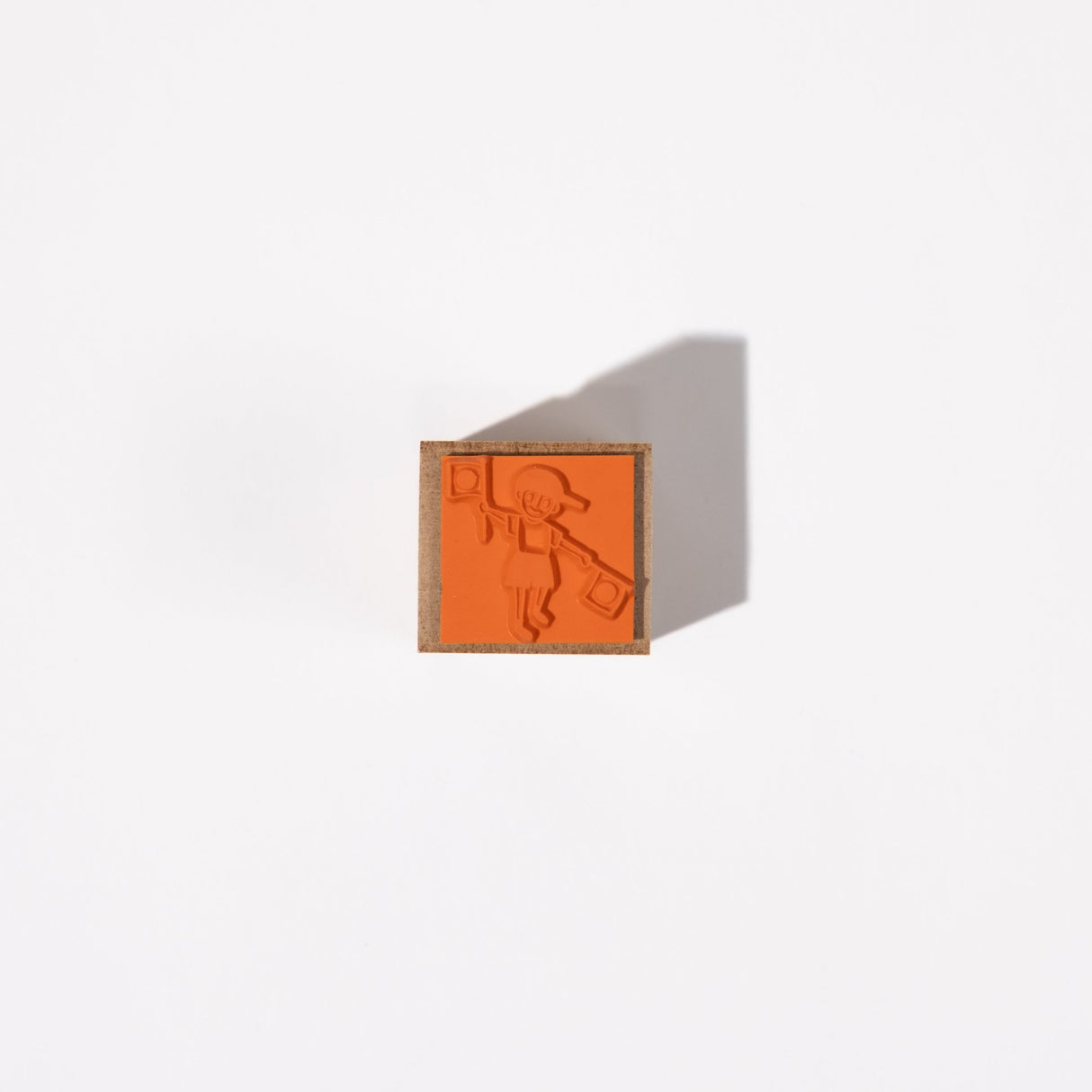 Fure Fure Cheering Boy Wood Stamp / Morita Inbou - bungu