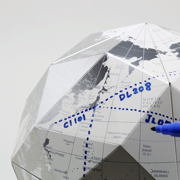 Geodesic Paper Globe Assembling Kit / Marumo Printing Stationery - bungu