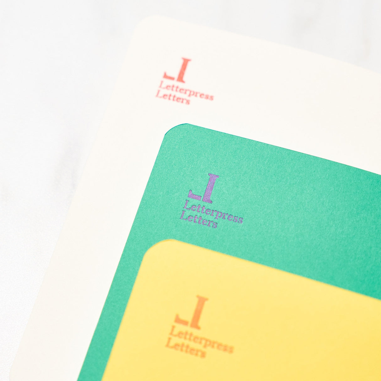 Goo Choki Paa 3 Notebook Set - Analogical / Letterpress Letters - bungu