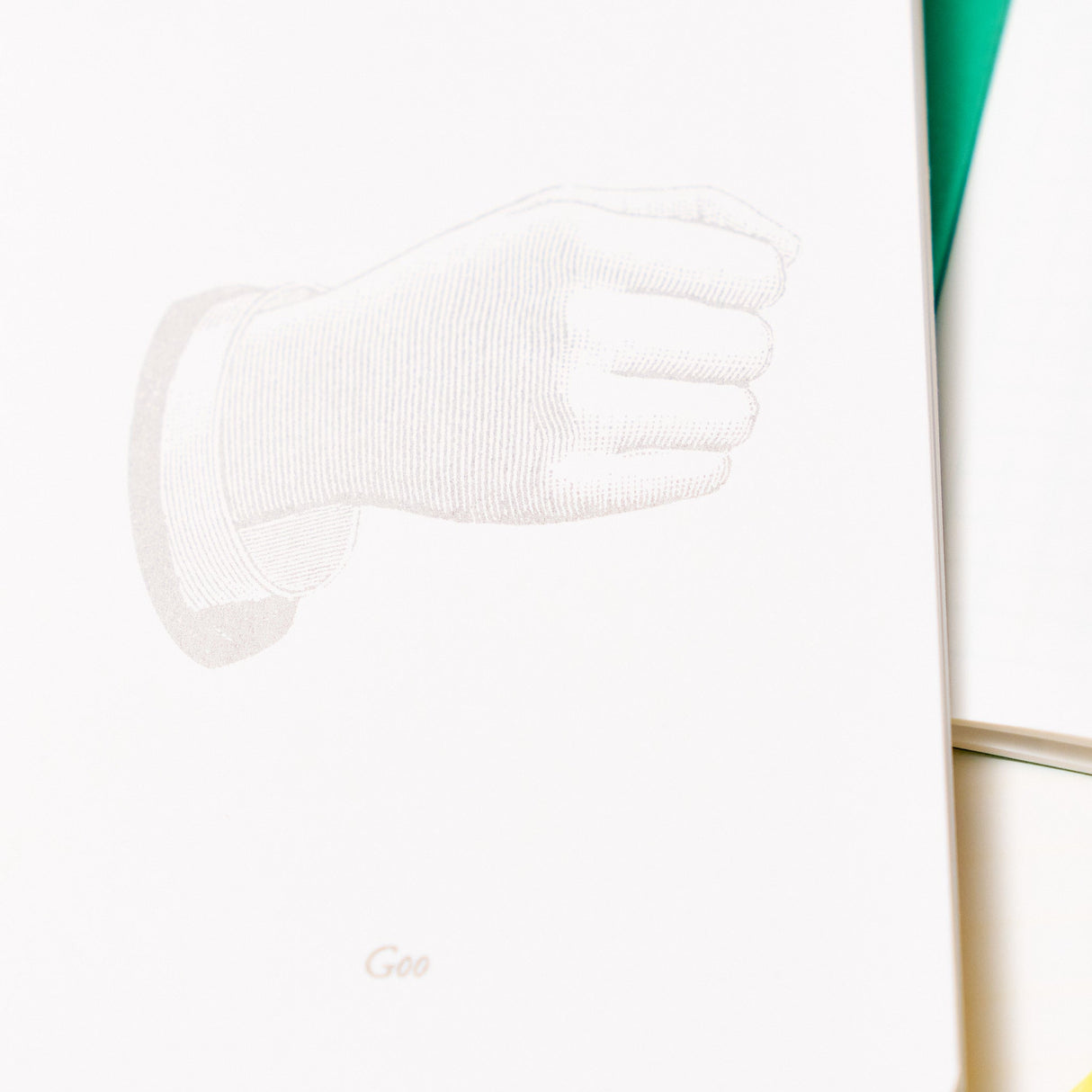 Goo Choki Paa 3 Notebook Set - Complementary / Letterpress Letters - bungu