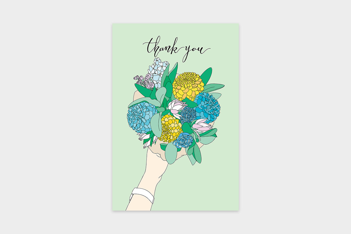Art Touch chitchat_jas Floral Pattern Postcards / TOUCH & FLOW