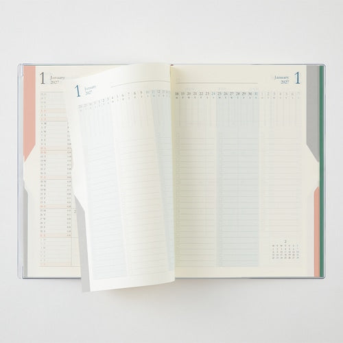 Double Schedule Planner 2027 / MIDORI