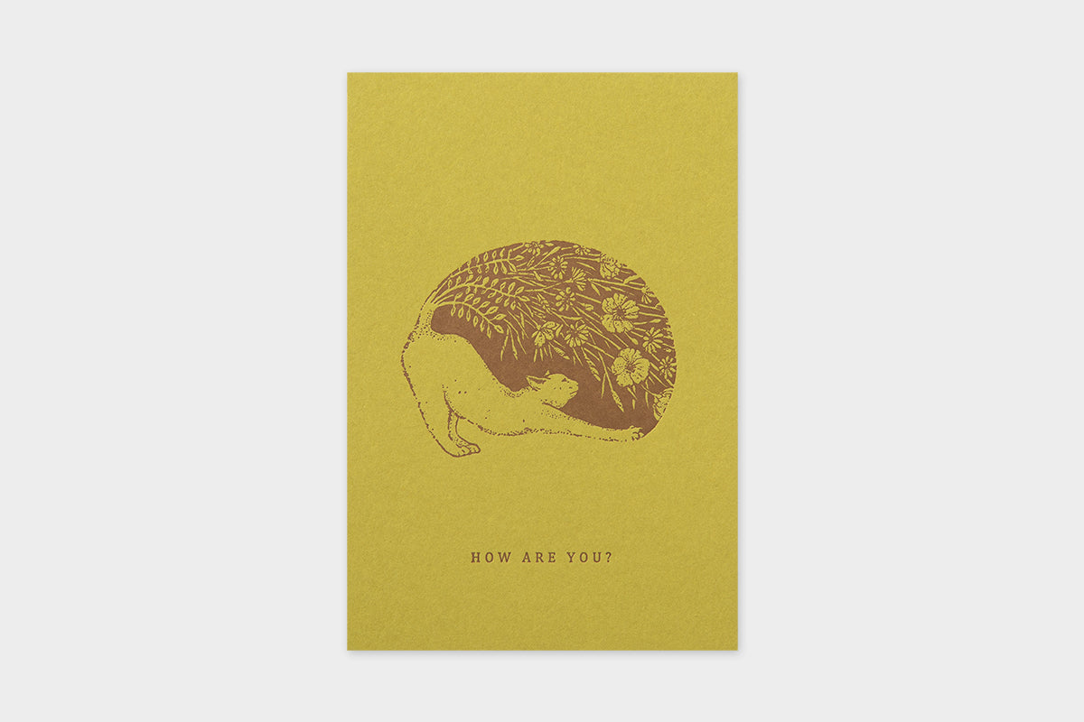 Art Touch Tamane Iwata Letterpress Postcard / TOUCH & FLOW