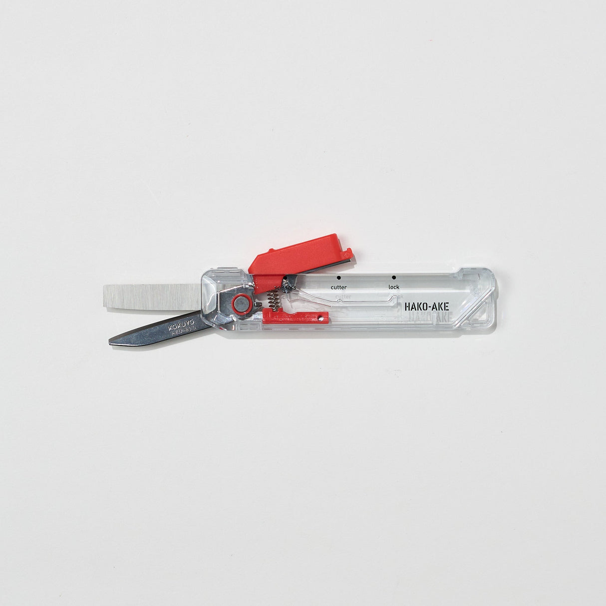 Hakoake 2-Way Portable Scissors Transparent Mechanism / KOKUYO - bungu