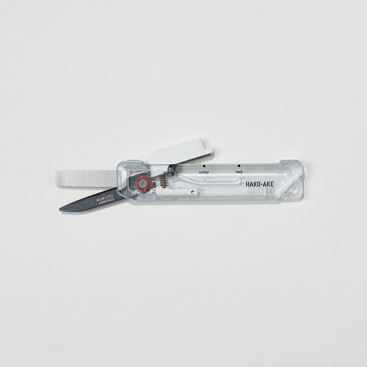 Hakoake 2-Way Portable Scissors Transparent Mechanism / KOKUYO - bungu