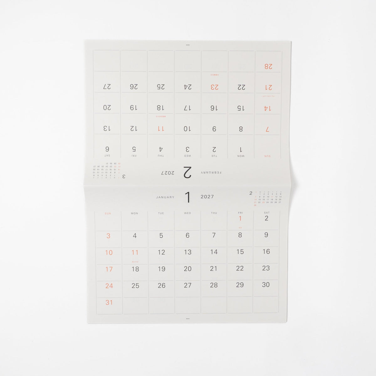 Hanger Calendar 2027 / MIDORI - bungu