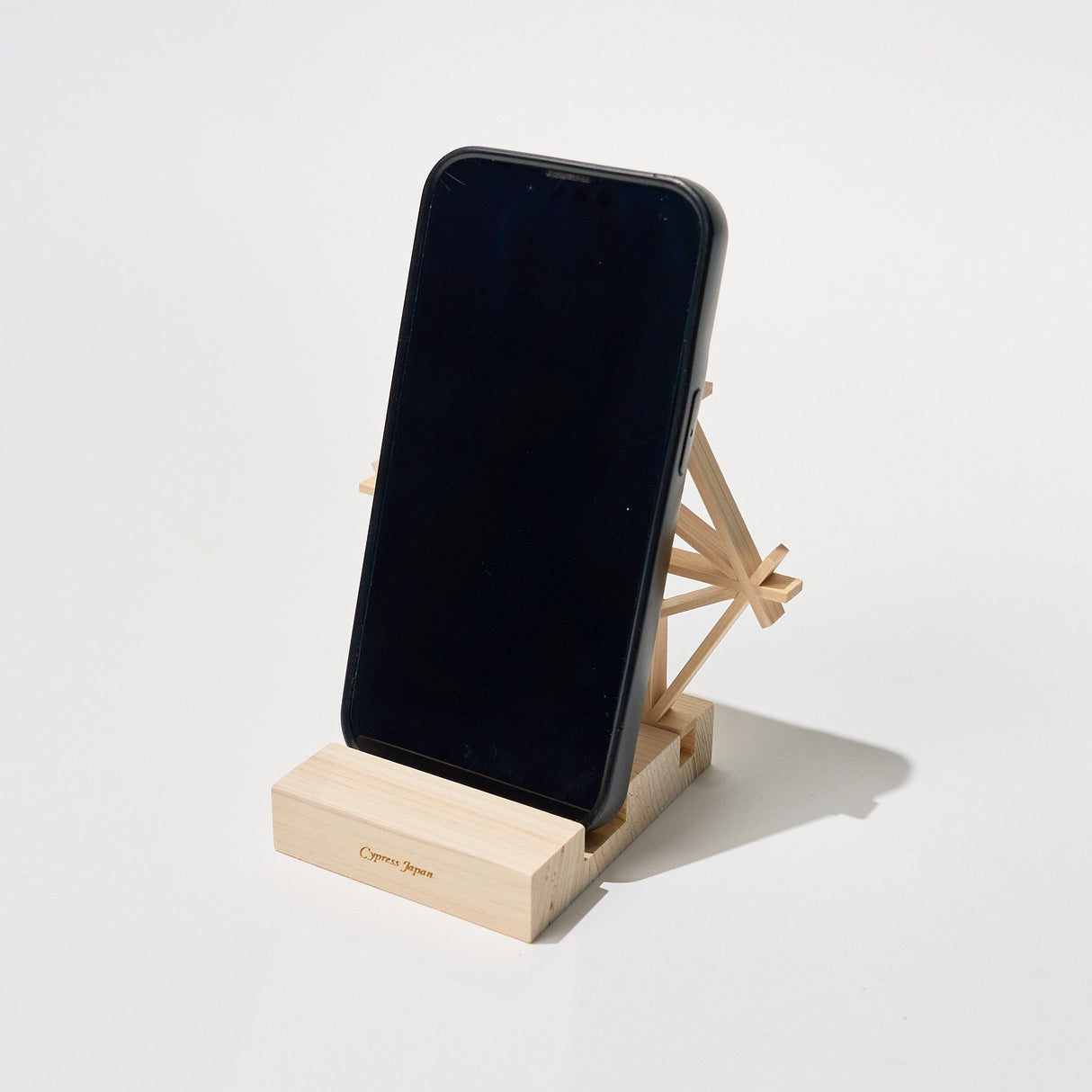 Hinoki Wood Phone Stands / Cypress Japan - bungu