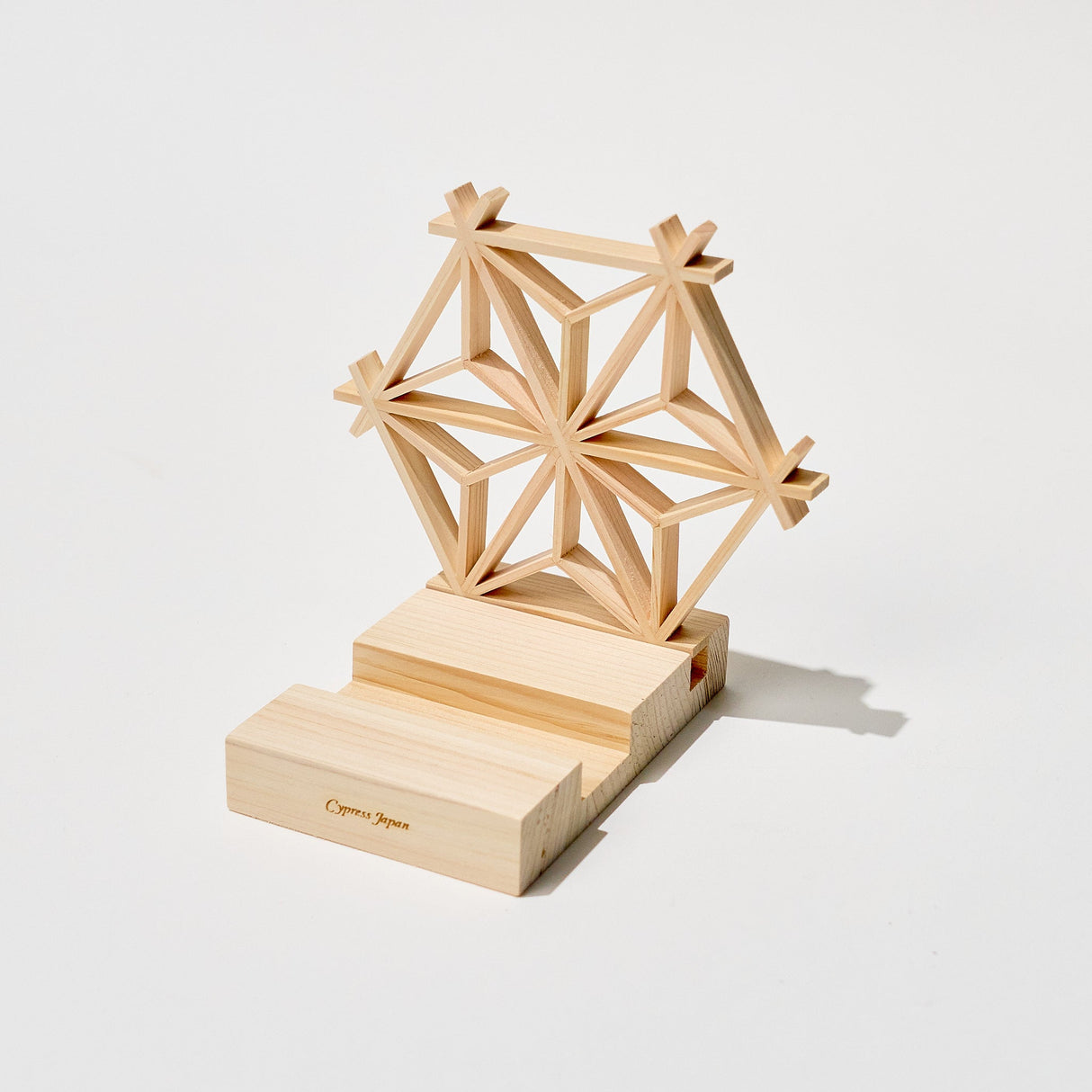 Hinoki Wood Phone Stands / Cypress Japan - bungu