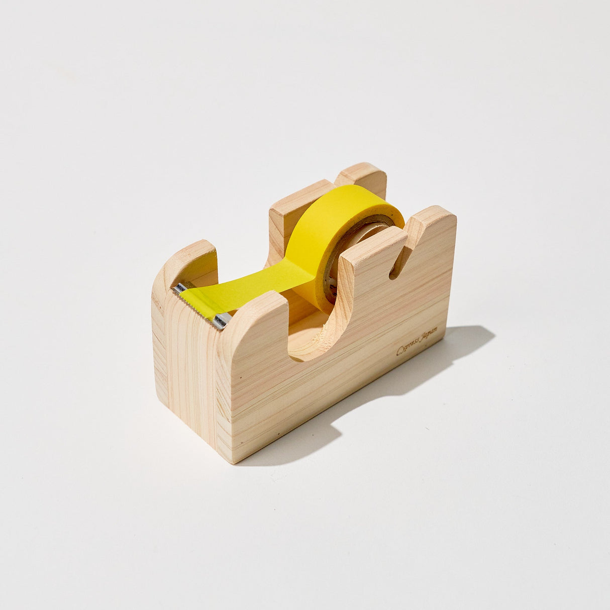 Hinoki Wood Tape Cutter / Cypress Japan - bungu