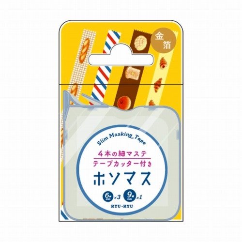 Hosomasu Narrow Masking Tape Set 5m Roll / RYU - RYU - bungu