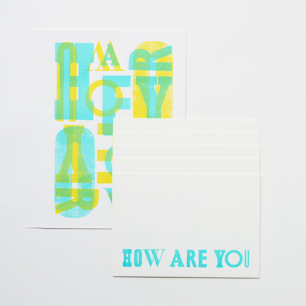 How Are You Letterset / Letterpress Letters - bungu