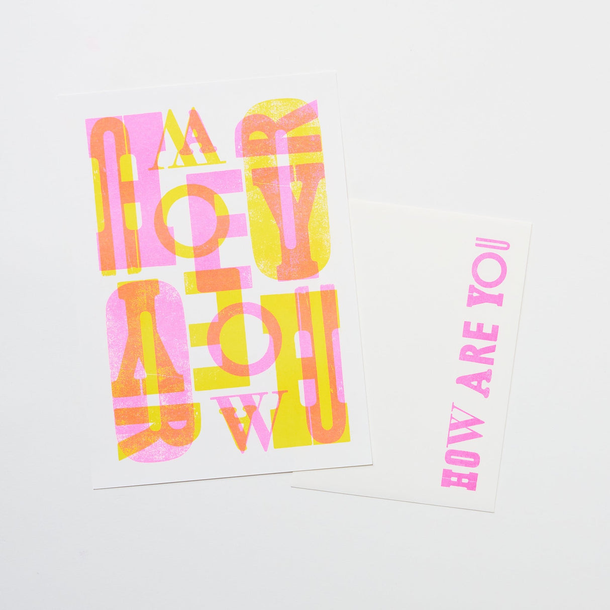 How Are You Letterset / Letterpress Letters - bungu