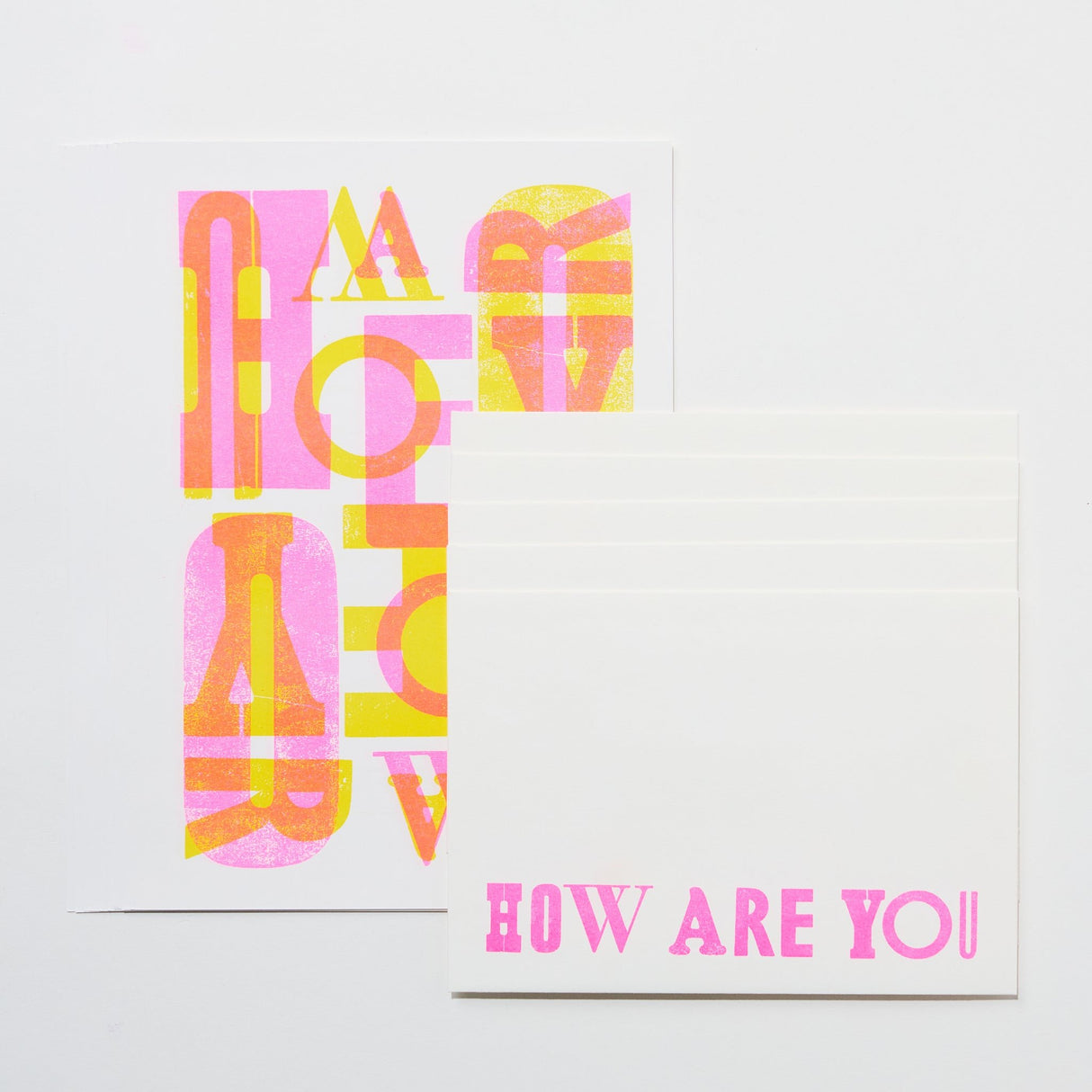 How Are You Letterset / Letterpress Letters - bungu