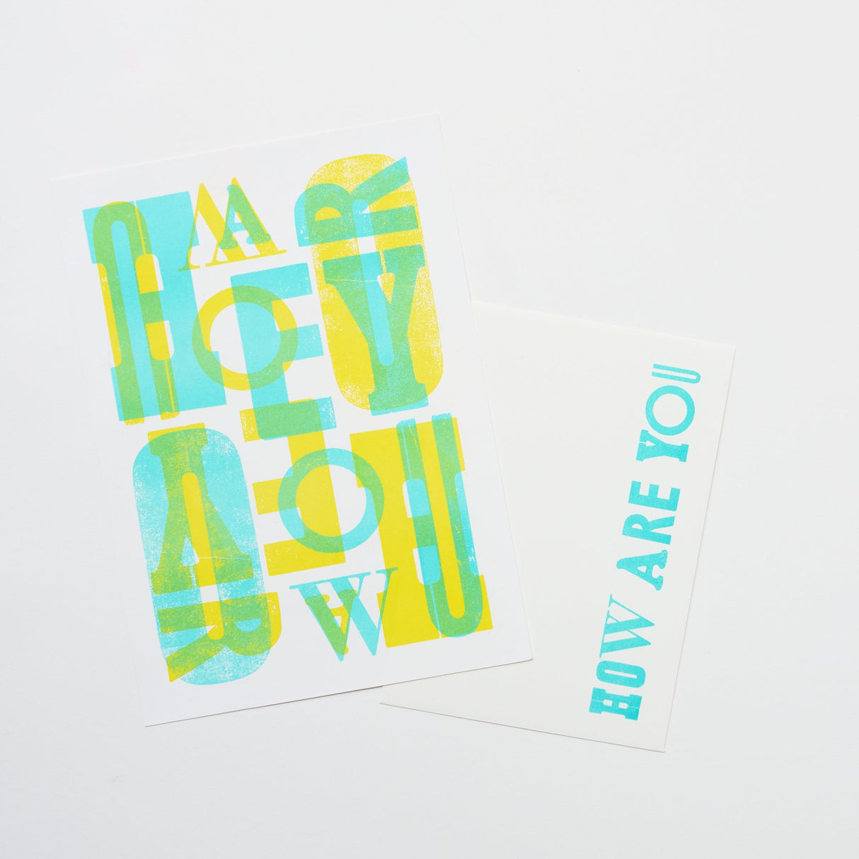 How Are You Letterset / Letterpress Letters - bungu